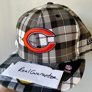 Rare New Era Chicago Bears Scholar Pop Plaid 59fifty Fitted Hat Cap NFL Cap Nwt